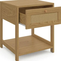 Tables de chevet vintage imitation cannage*IDMarket Sale