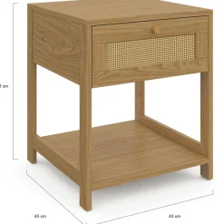 Tables de chevet vintage imitation cannage*IDMarket Sale