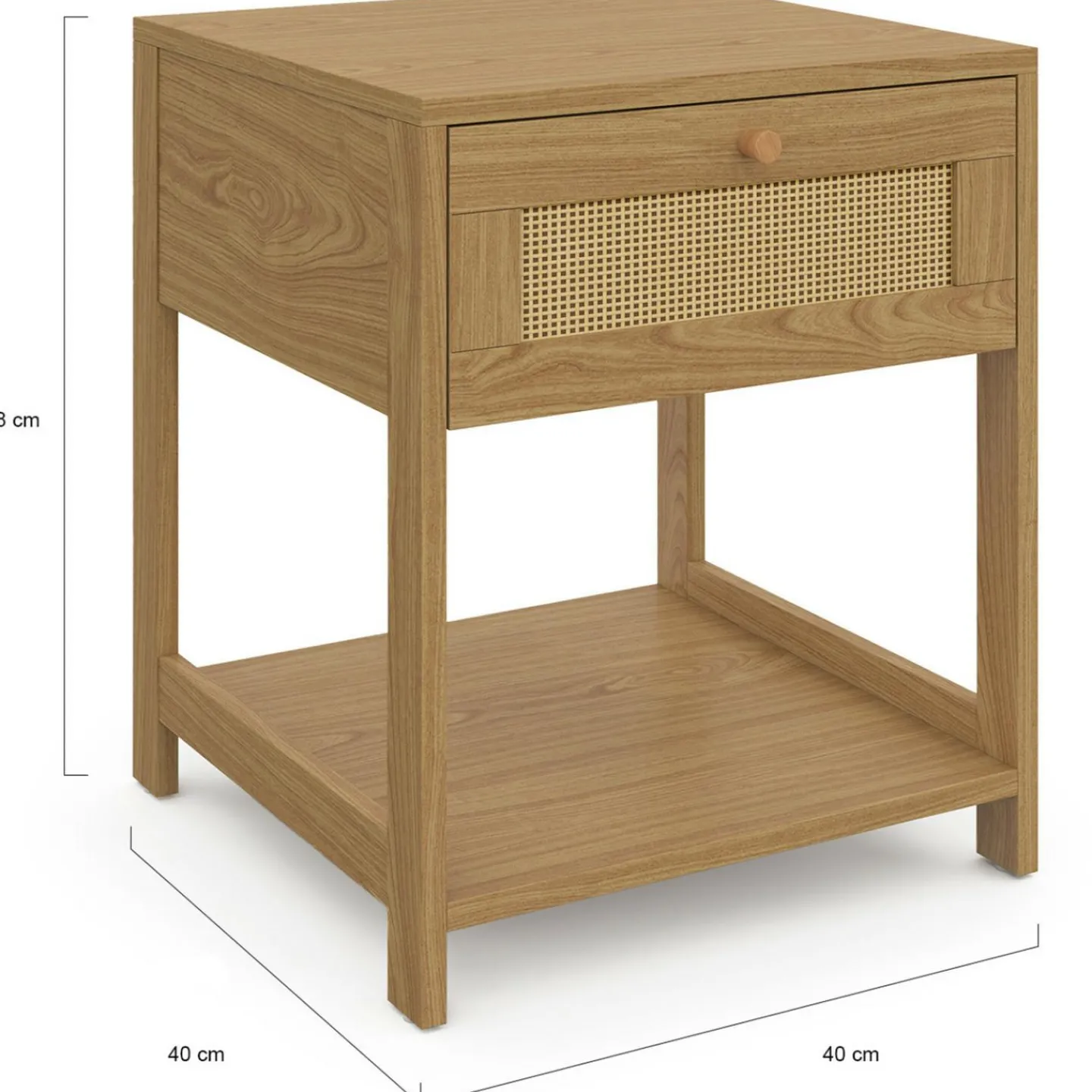 Tables de chevet vintage imitation cannage*IDMarket Sale