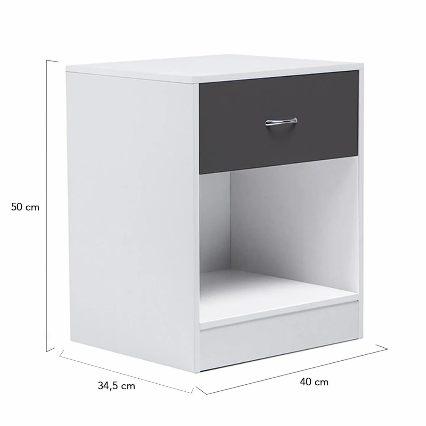 Tables de nuit blanches*IDMarket Discount