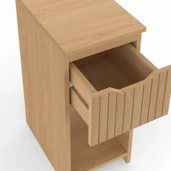 Tables de nuit effet lattes et bois*IDMarket Sale