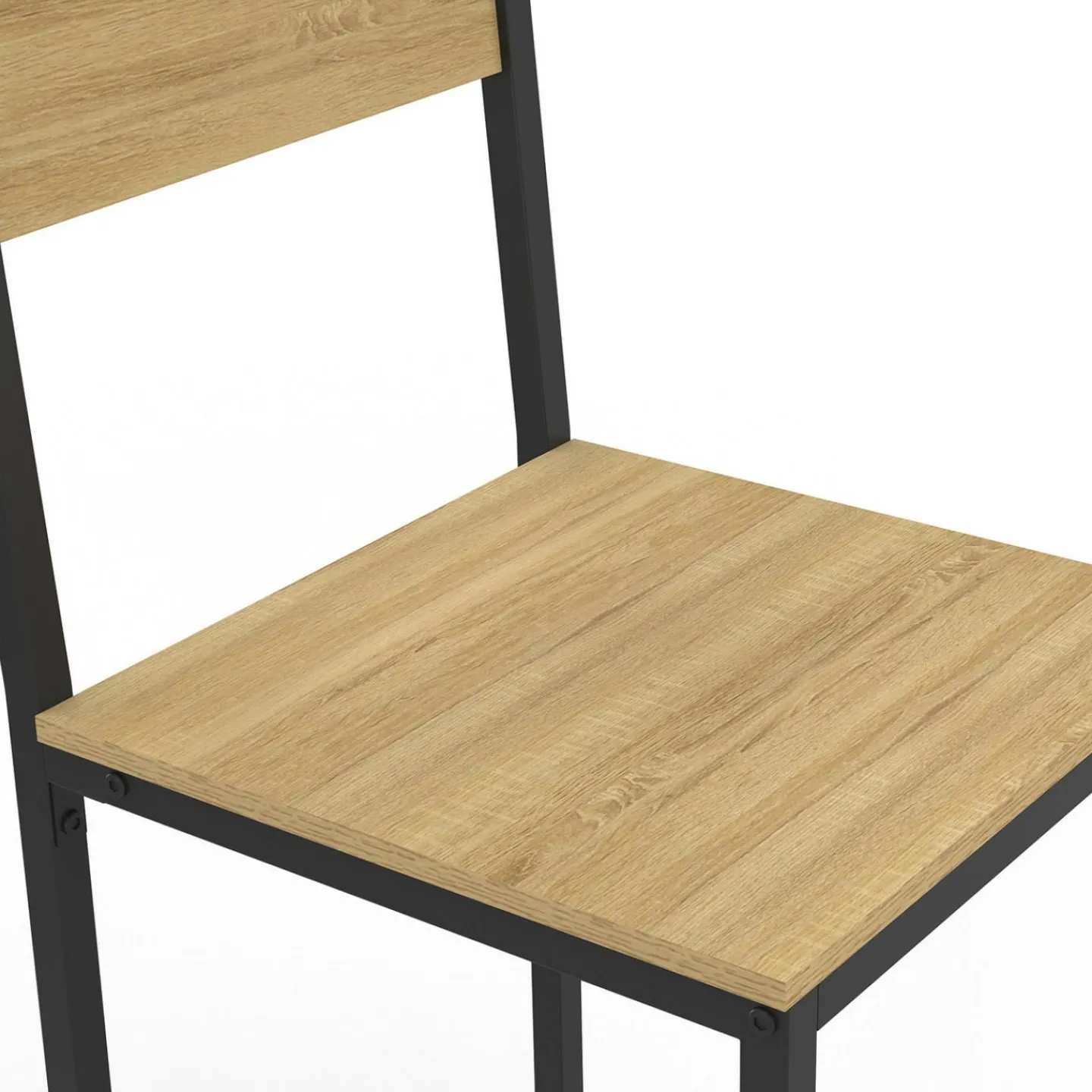 Tabourets de bar avec dossier design industriel*IDMarket Online