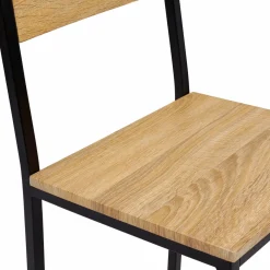 Tabourets de bar avec dossier chaise de cuisine style industriel*IDMarket Hot