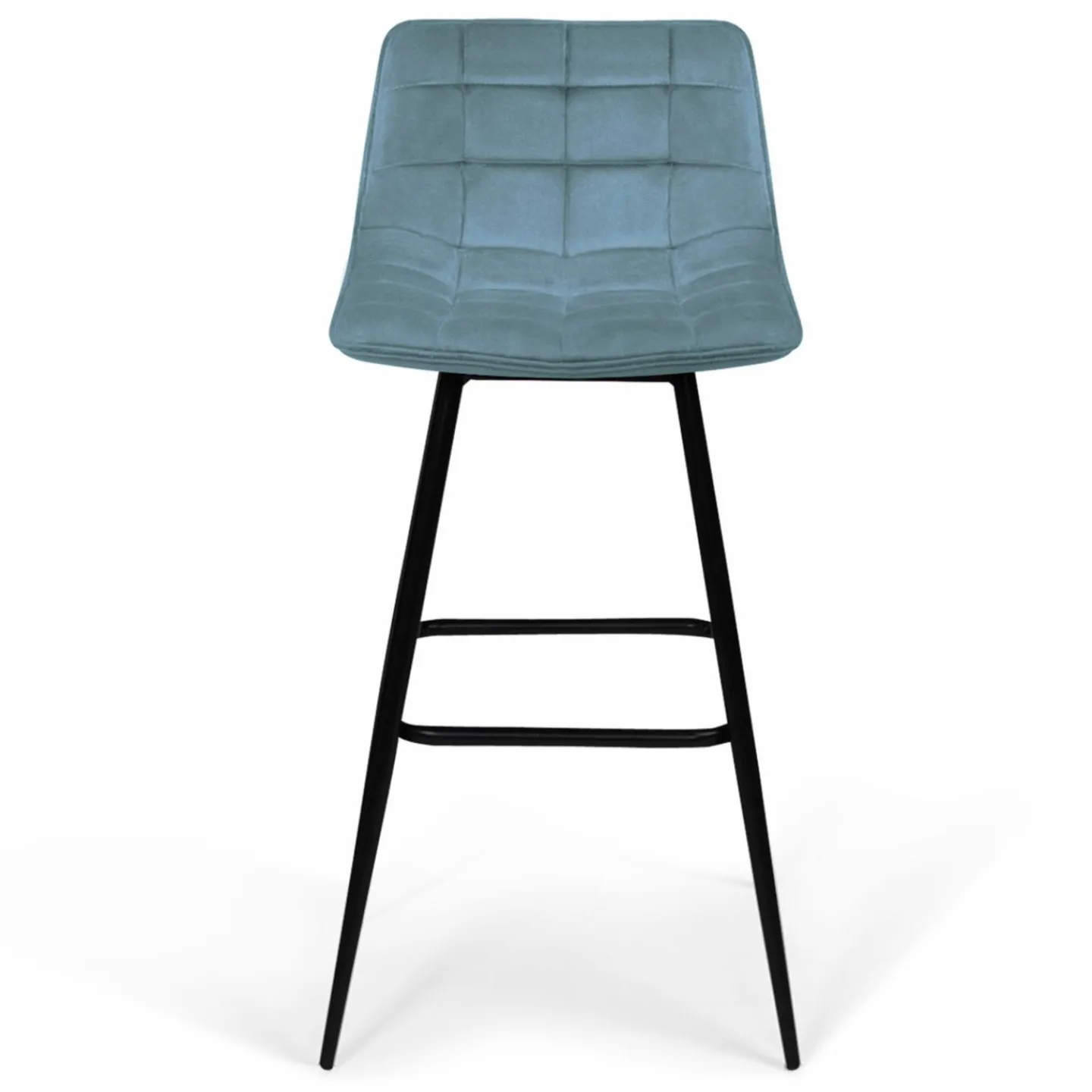 Tabourets de bar en velours multicolore*IDMarket New