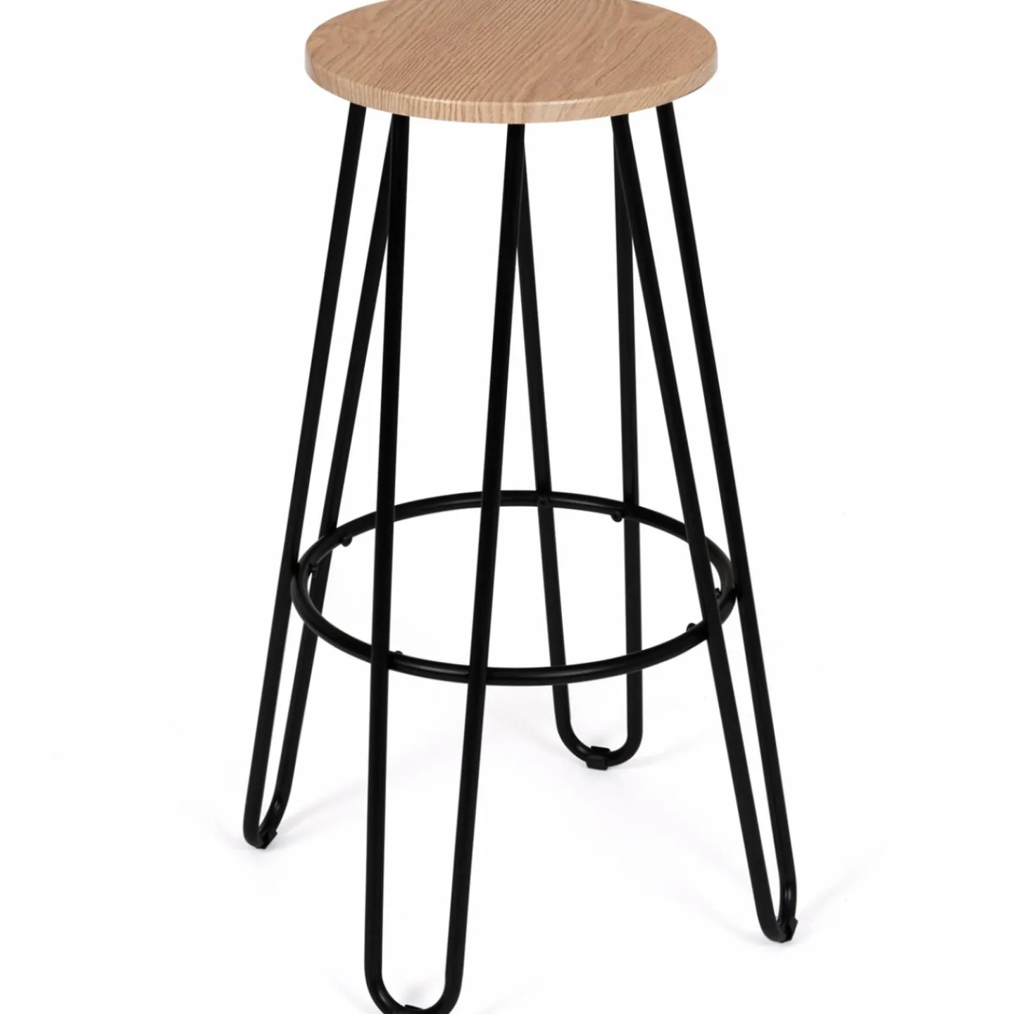Tabourets de bar industriel bois et métal*IDMarket Best