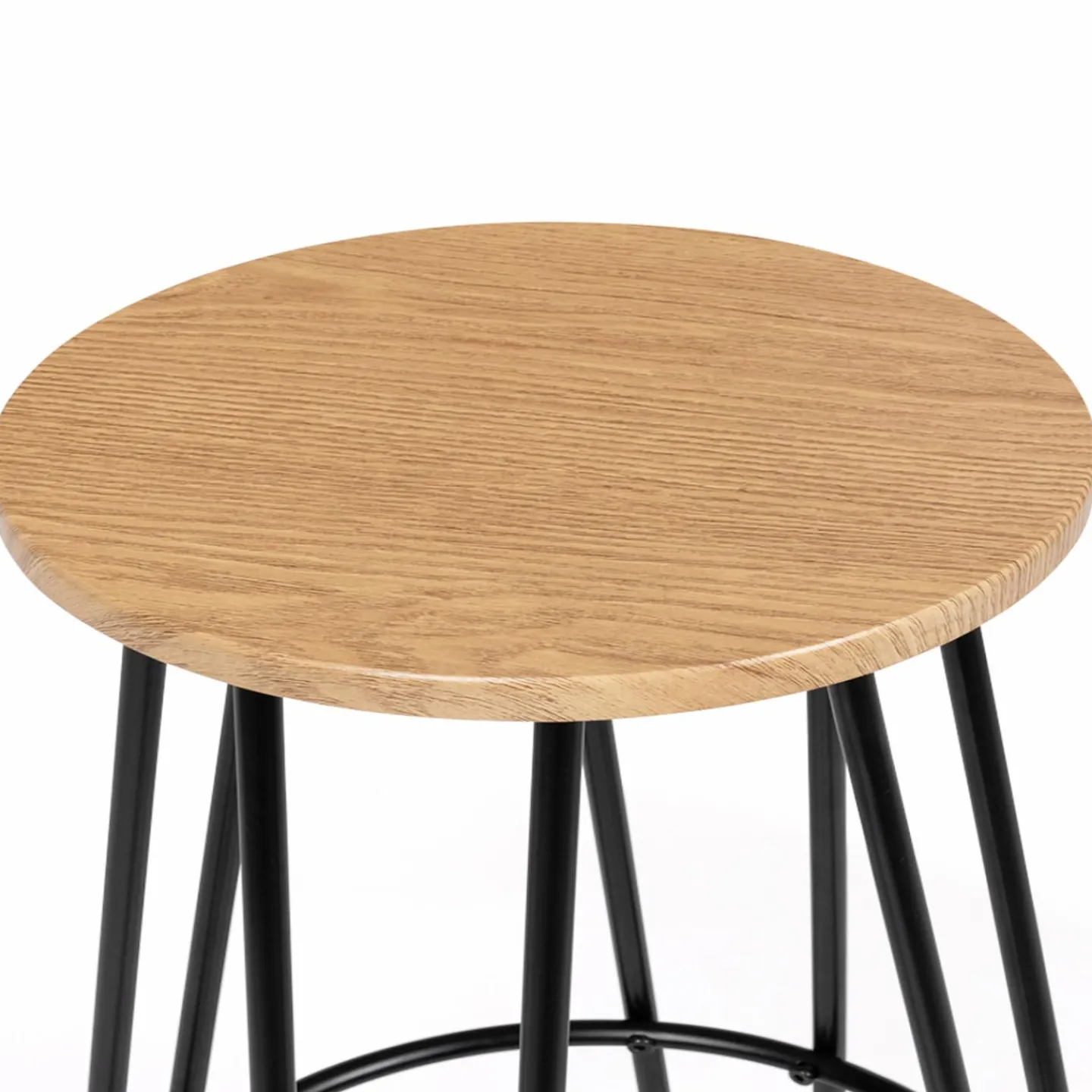 Tabourets de bar industriel bois et métal*IDMarket Best