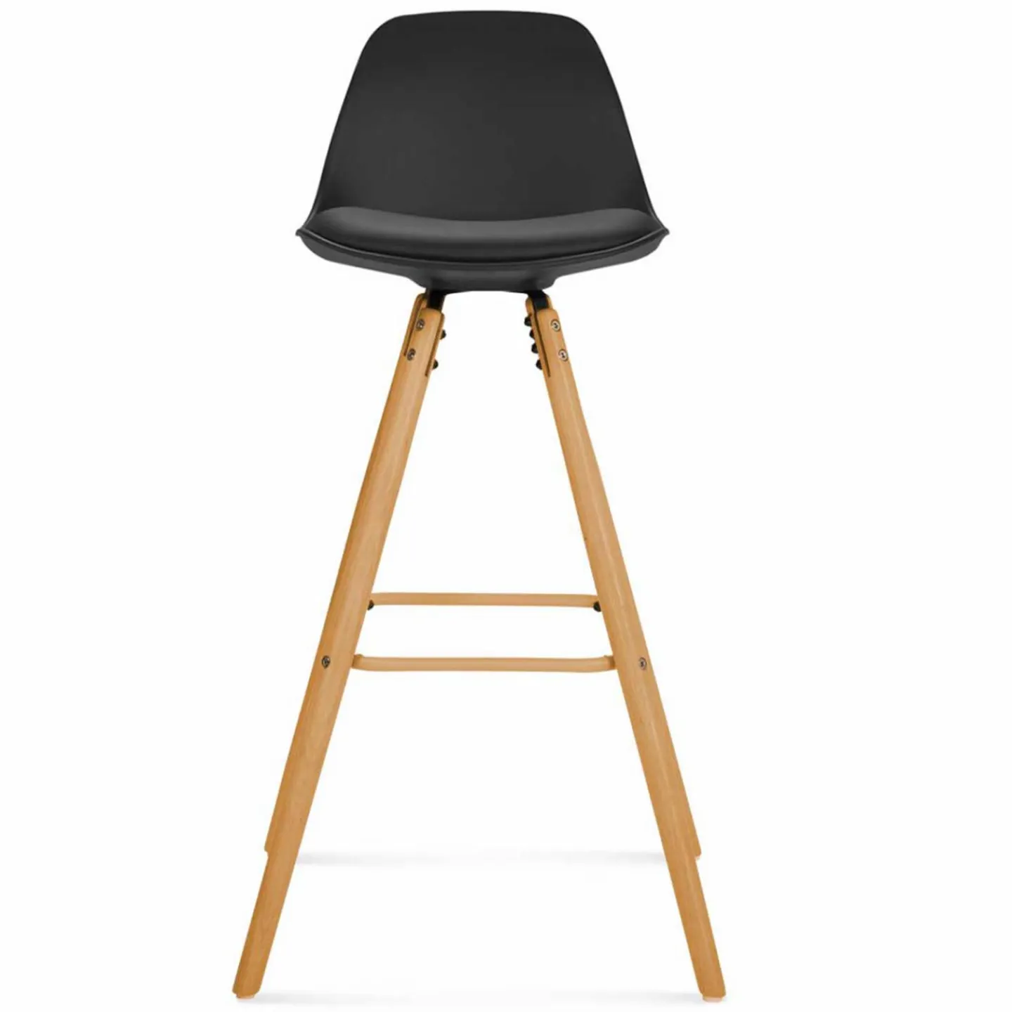 Tabourets de bar mix color gris, blanc et noir : lot de 4*IDMarket Online