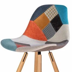 Tabourets de bar scandinaves patchwork multicolore*IDMarket Online