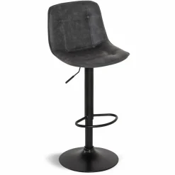 Tabourets réglables en hauteur gris*IDMarket New