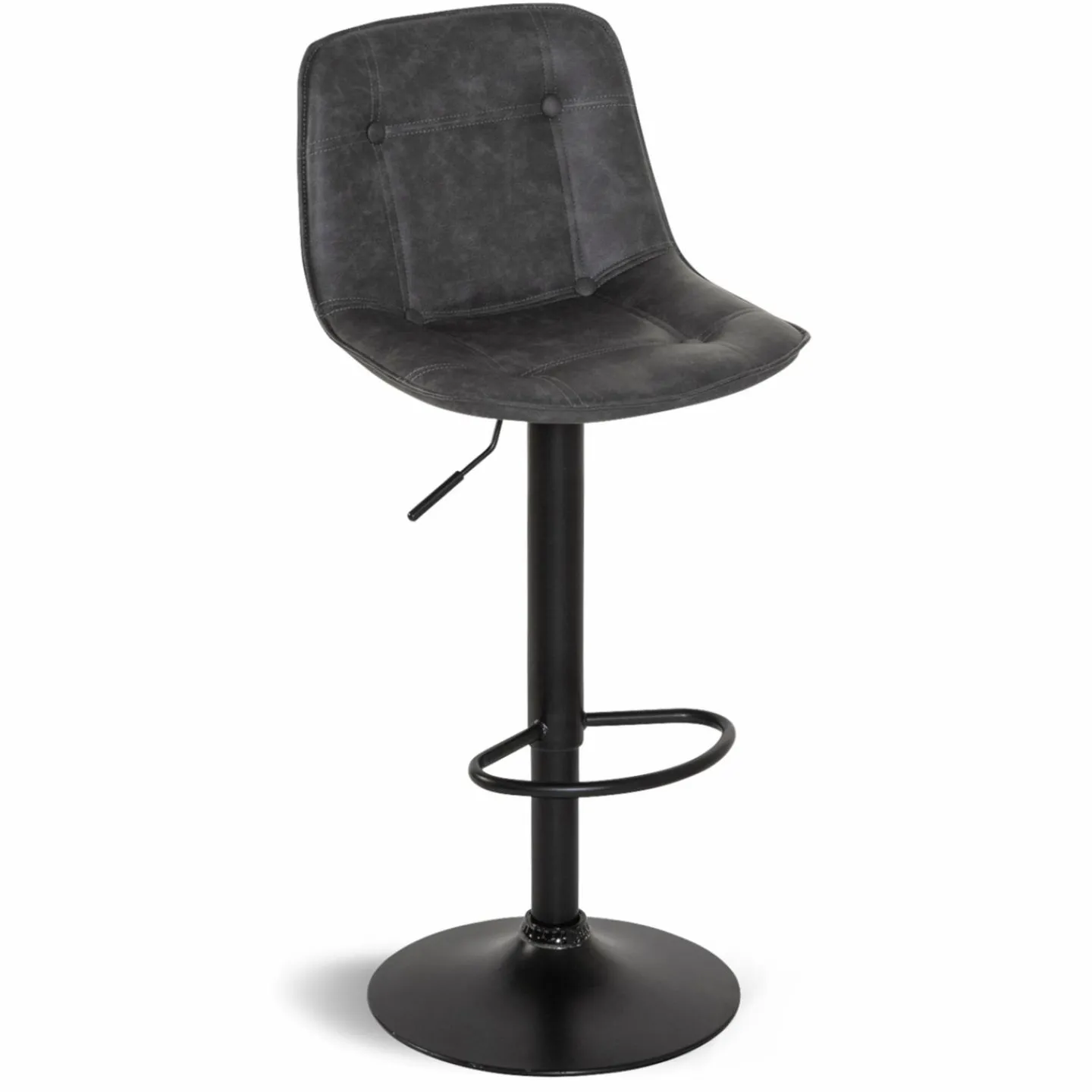 Tabourets réglables en hauteur gris*IDMarket New