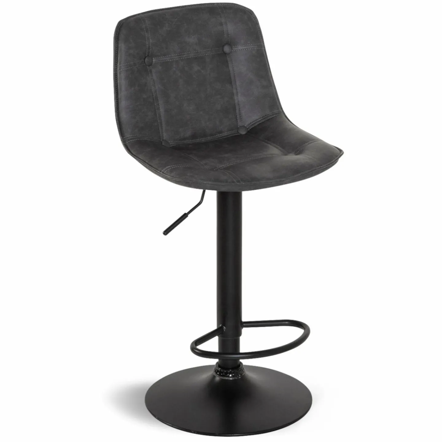 Tabourets réglables en hauteur gris*IDMarket New