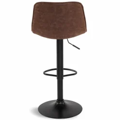 Tabourets réglables en hauteur marron*IDMarket Outlet