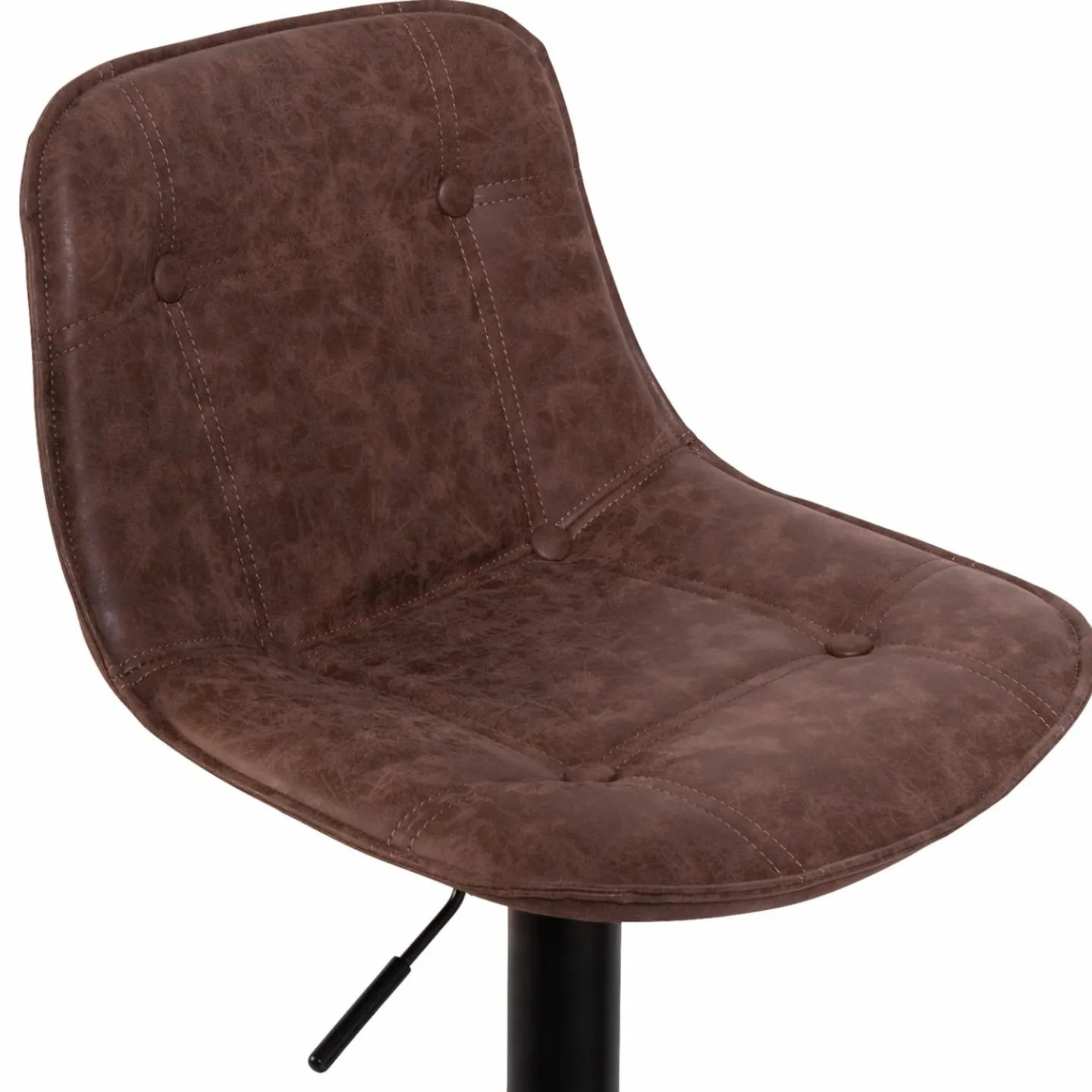 Tabourets réglables en hauteur marron*IDMarket Outlet