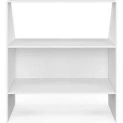 Étagère sous pente blanche 2 niveaux*IDMarket Outlet