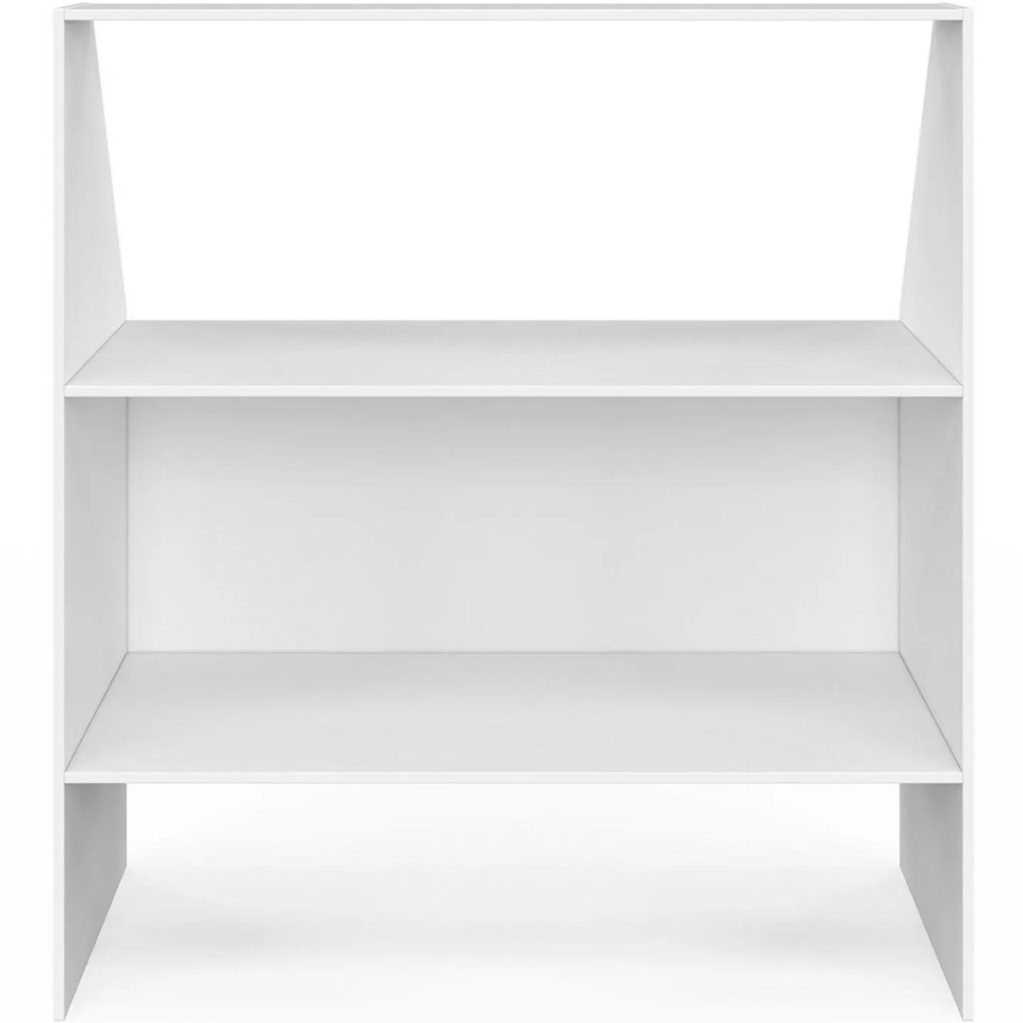 Étagère sous pente blanche 2 niveaux*IDMarket Outlet