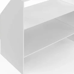 Étagère sous pente blanche 2 niveaux*IDMarket Outlet