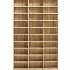 Étagère bibliothèque 30 cases modulables effet bois*IDMarket Hot