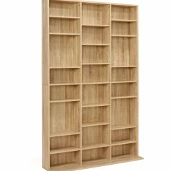 Étagère bibliothèque 30 cases modulables effet bois*IDMarket Hot