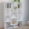Étagère bibliothèque blanche 143 cm 11 compartiments*IDMarket New