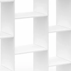 Étagère bibliothèque blanche 143 cm 11 compartiments*IDMarket New