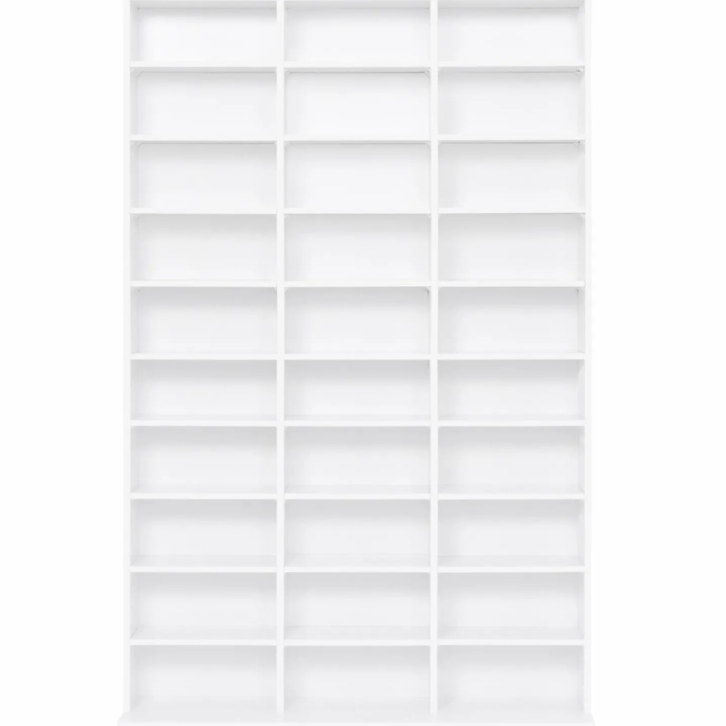 Étagère bibliothèque bois blanc 30 cases modulables*IDMarket Online
