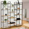 Étagère bibliothèque industrielle bois et métal 170 cm*IDMarket Sale