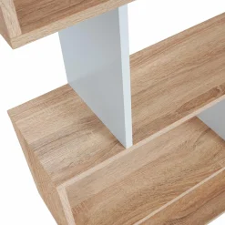 Étagère blanc et bois en S 6 niveaux*IDMarket New