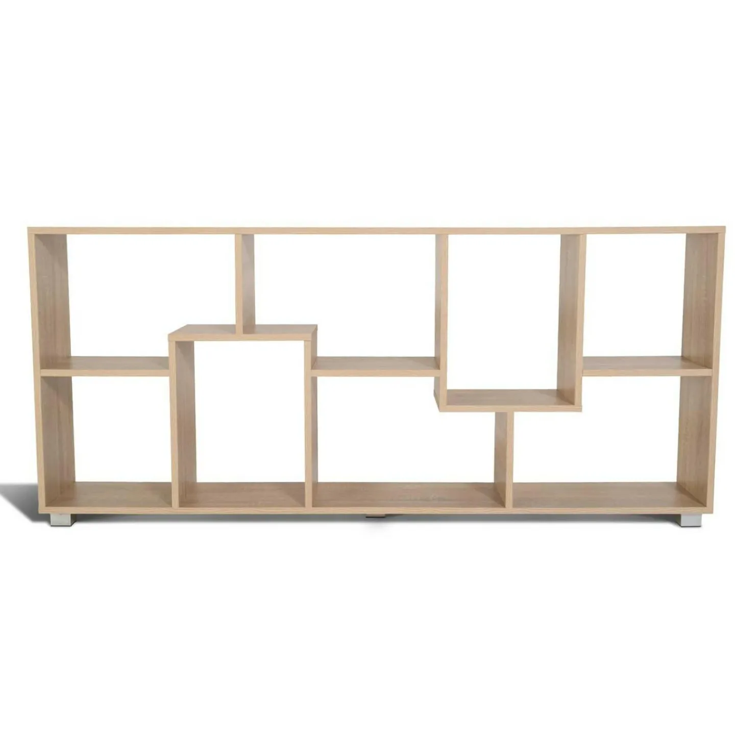 Étagère de salon moderne en bois imitation hêtre*IDMarket Clearance