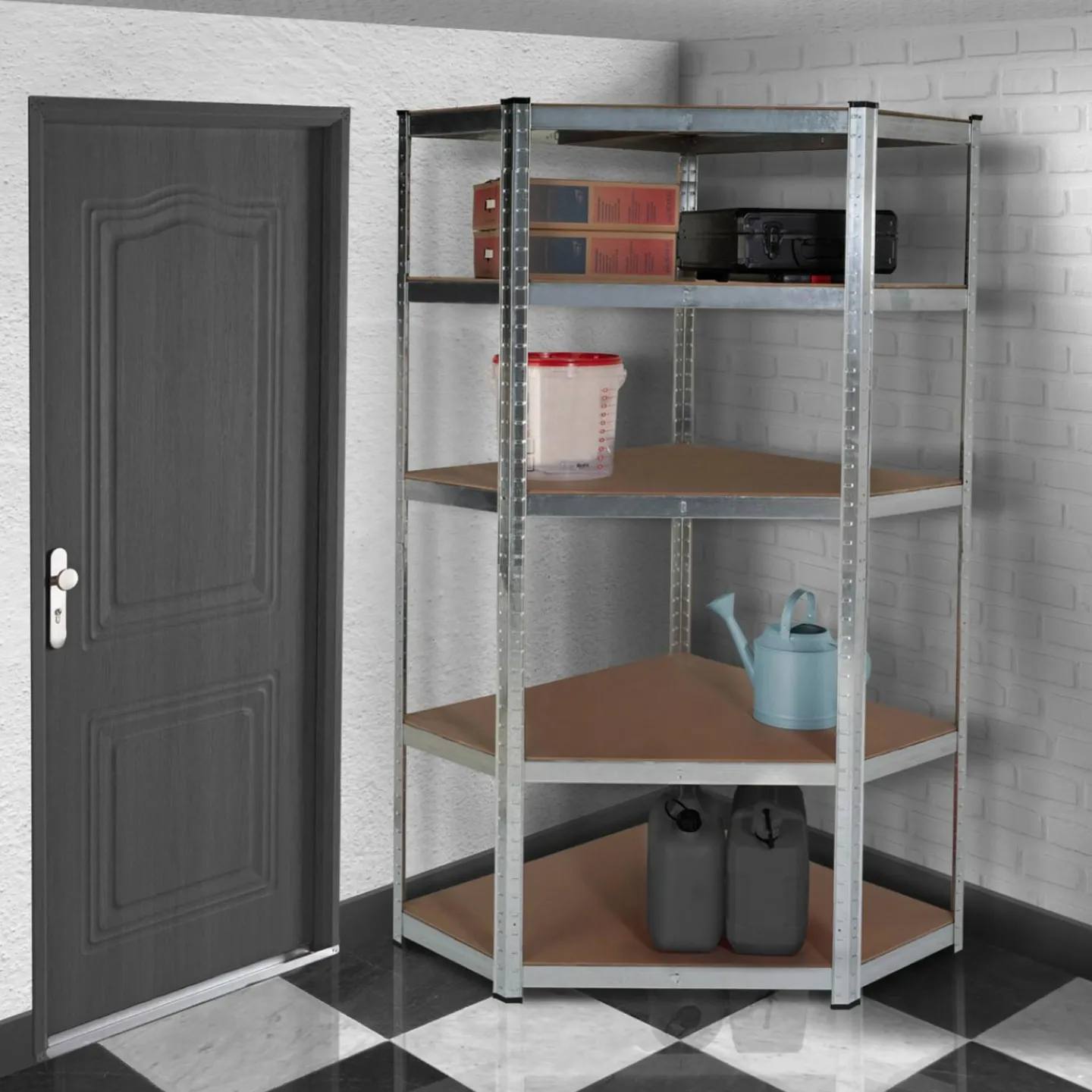 Étagère galva 875 kg 5 plateaux*IDMarket Sale