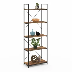 Étagère industrielle effet vieilli 5 niveaux 170 cm*IDMarket