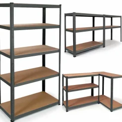 Étagère métallique modulable 5 plateaux*IDMarket Best