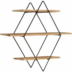Étagère murale losange style industriel*IDMarket Clearance