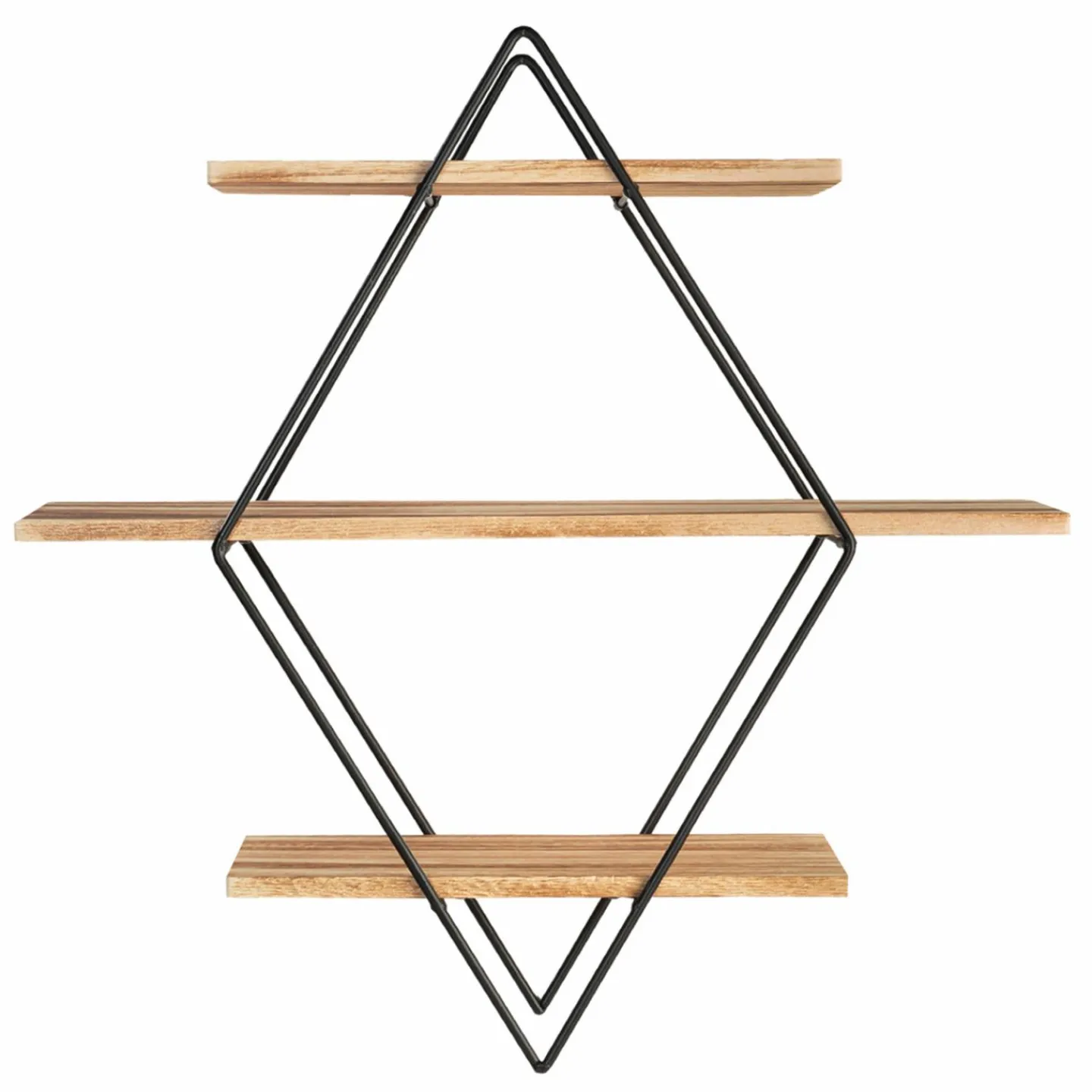 Étagère murale losange style industriel*IDMarket Clearance