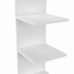 Étagère murale suspendue double position blanche 190 cm*IDMarket Discount