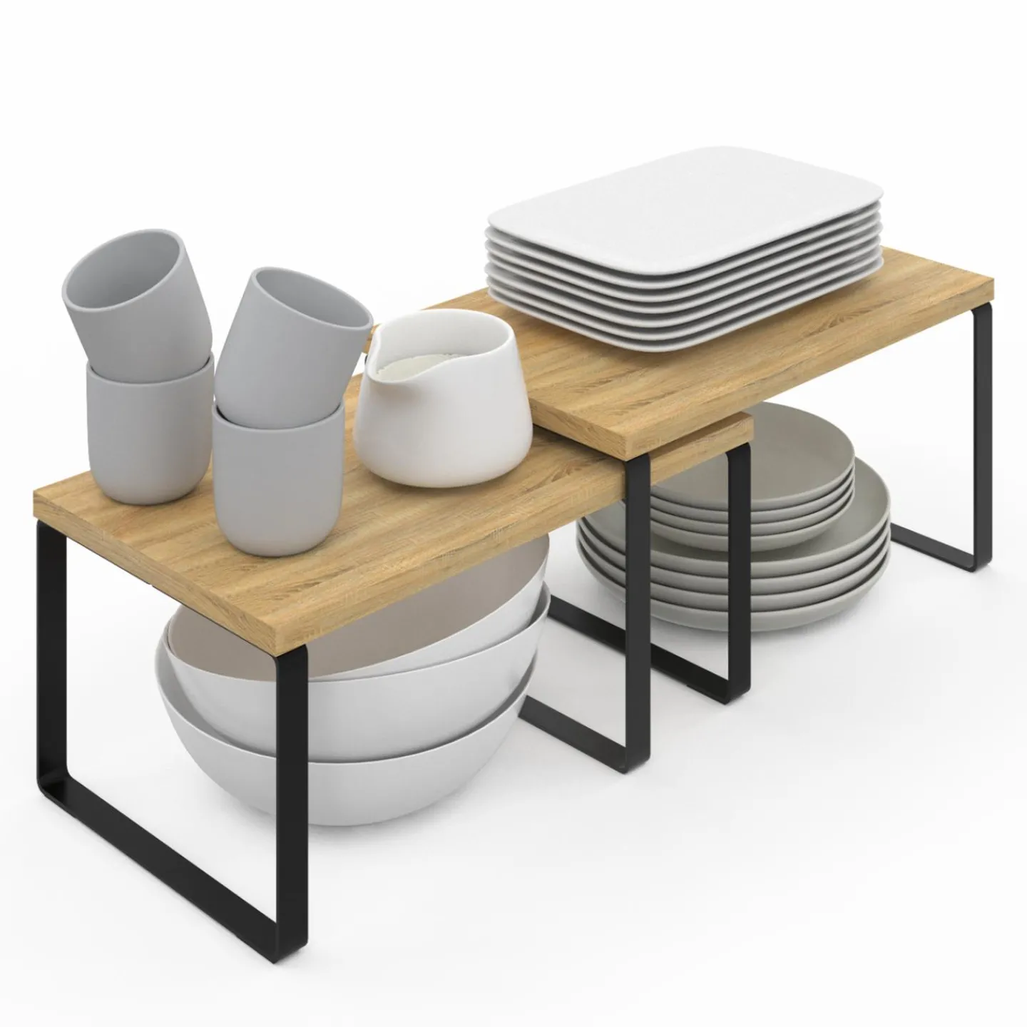 Étagères de rangement pour placard : lot de 4*IDMarket Discount