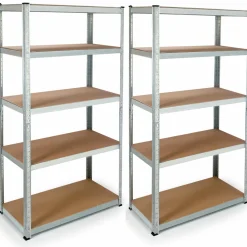 Étagères modulables charges lourdes en métal*IDMarket Outlet