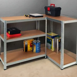 Étagères modulables charges lourdes en métal*IDMarket Outlet