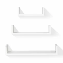 Étagères murales blanches laquées*IDMarket