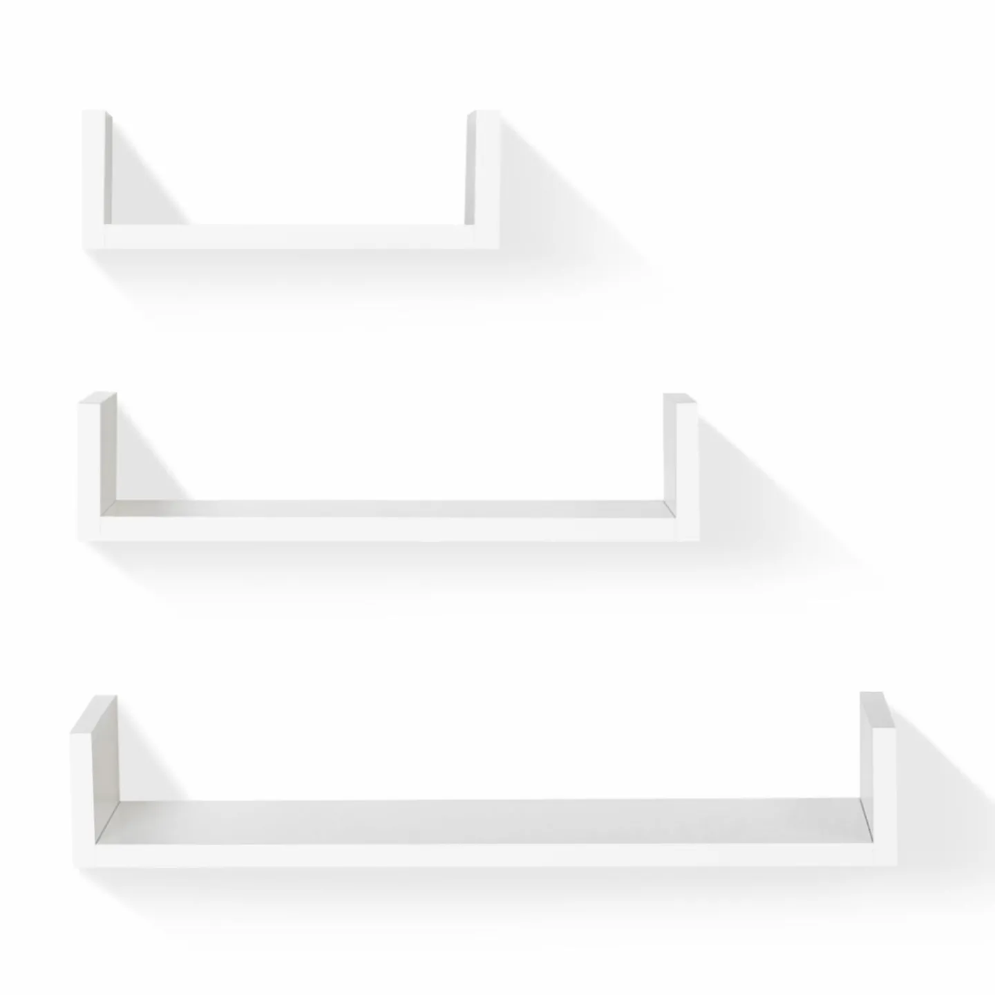 Étagères murales blanches laquées*IDMarket