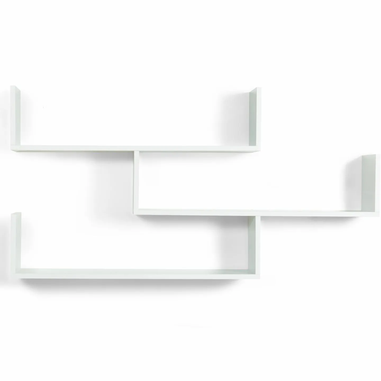 Étagères suspendues 3 niveaux blanches*IDMarket Clearance