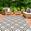 Tapis d'extérieur pour terrasse couleur taupe*IDMarket Sale