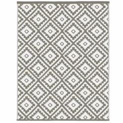 Tapis d'extérieur pour terrasse couleur taupe*IDMarket Sale