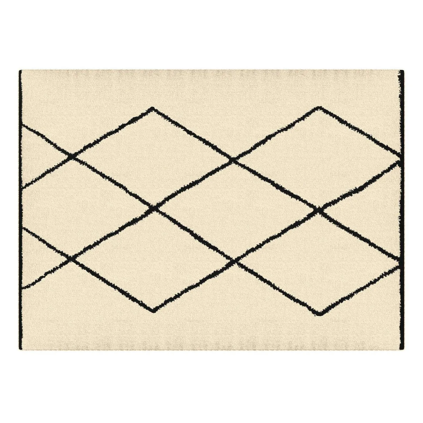 Tapis d'intérieur rectangle à motifs berbère 160 x 220 cm*IDMarket Discount