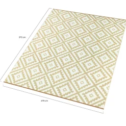 Tapis extérieur beige 270x370cm*IDMarket Discount