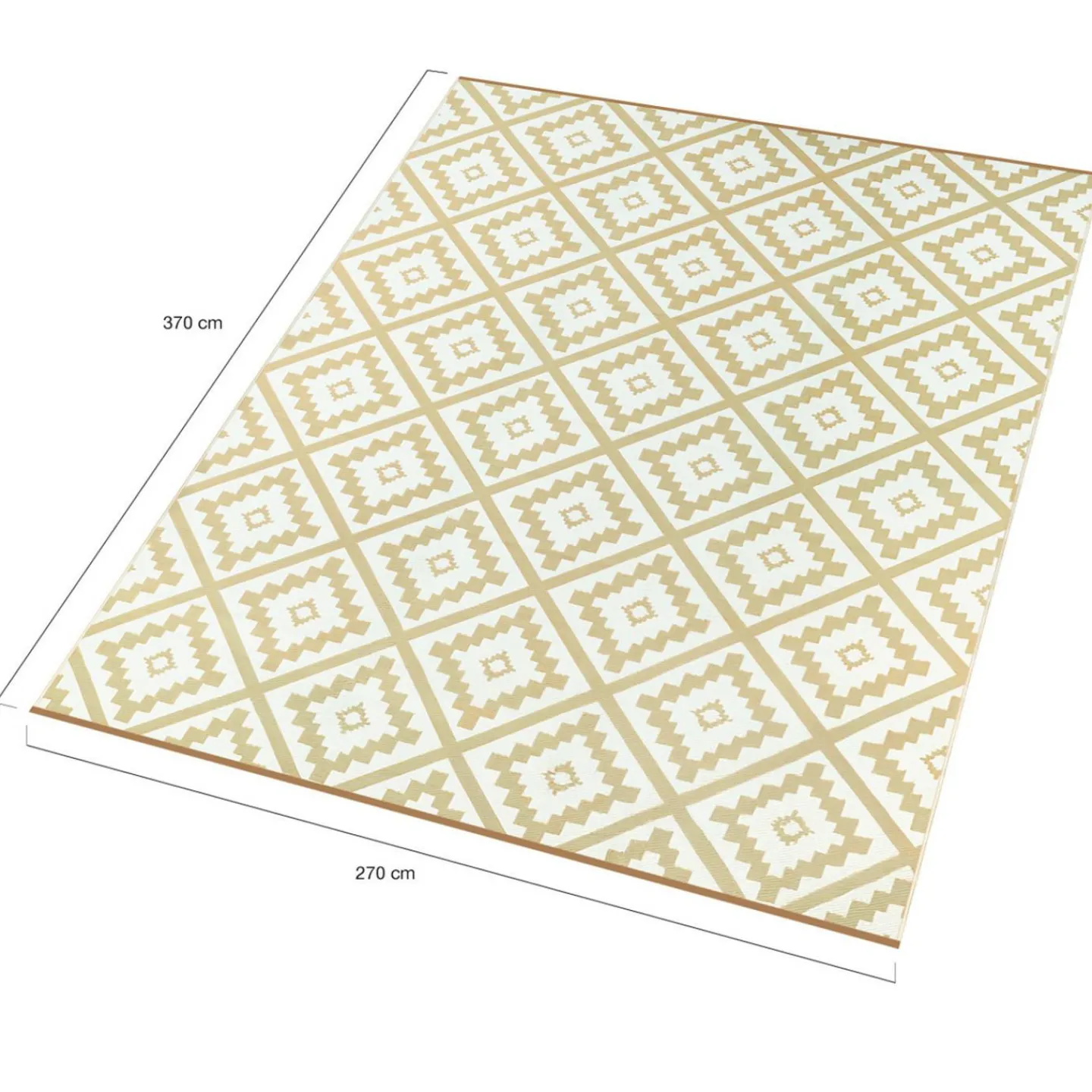 Tapis extérieur beige 270x370cm*IDMarket Discount