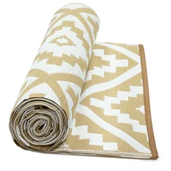 Tapis extérieur beige 270x370cm*IDMarket Discount