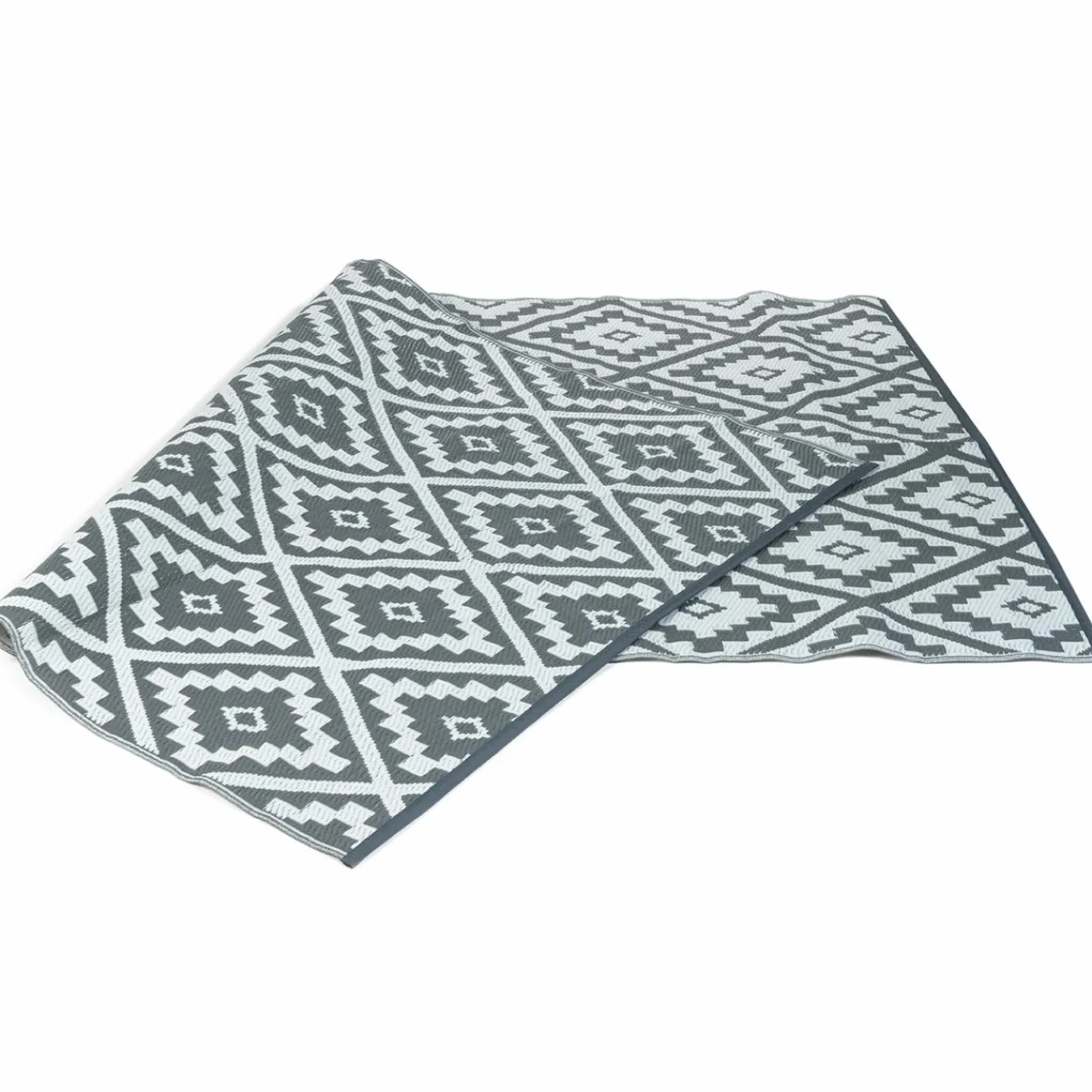 Tapis extérieur gris motifs géométriques 270 x 470 cm*IDMarket Best