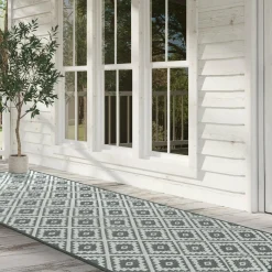 Tapis extérieur gris 80x250cm*IDMarket Sale