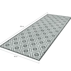 Tapis extérieur gris 80x250cm*IDMarket Sale
