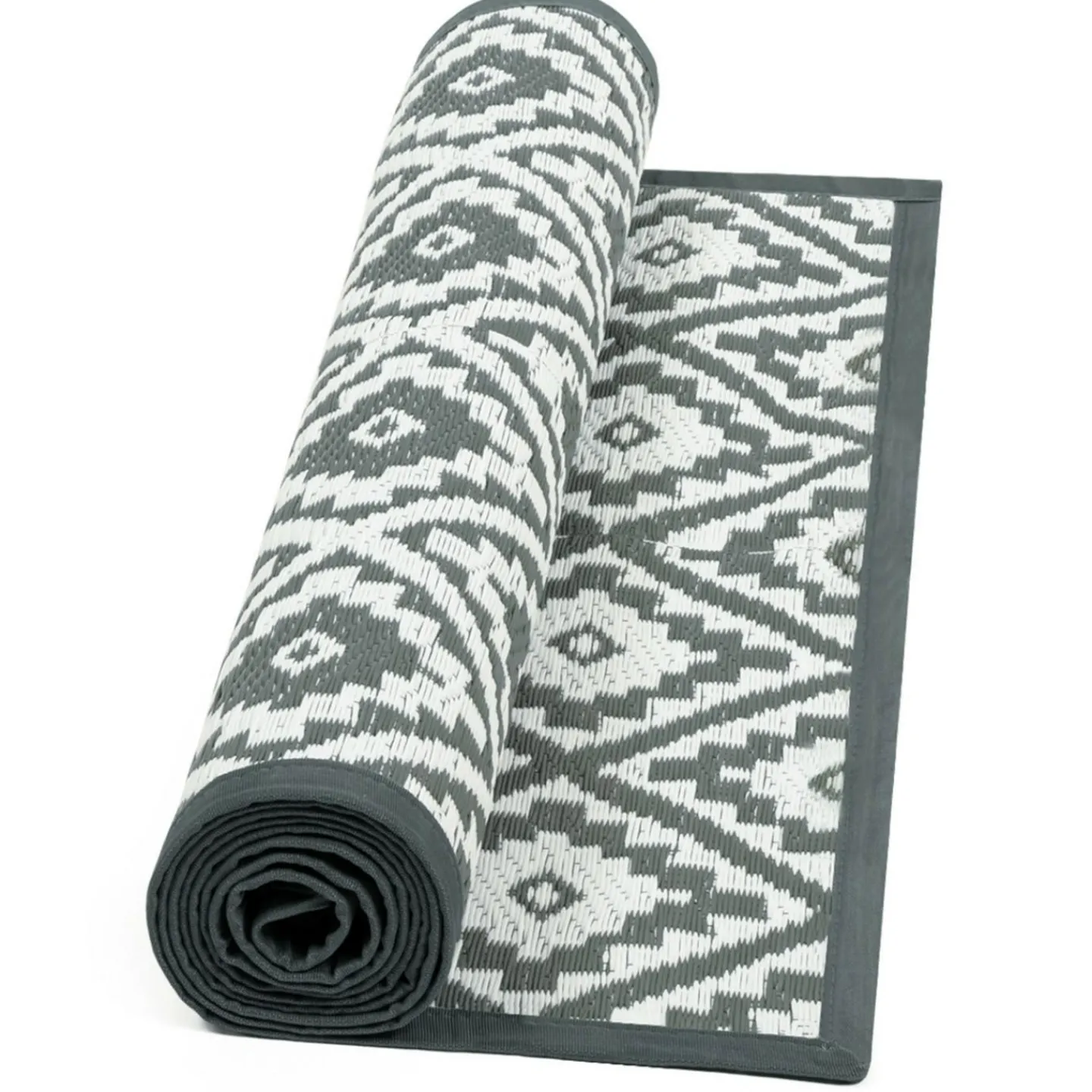 Tapis extérieur gris 80x250cm*IDMarket Sale